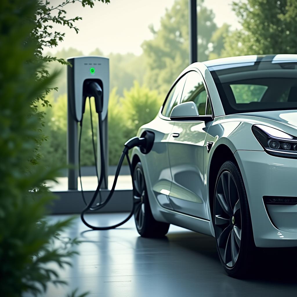 Stesen Pengecas Kenderaan Elektrik Hijau Arus